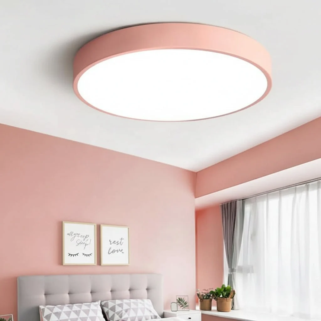 Flush Mount Ceiling Light LED Ceiling Lamp Modern Round - Image 4